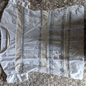 Loft embroidered top